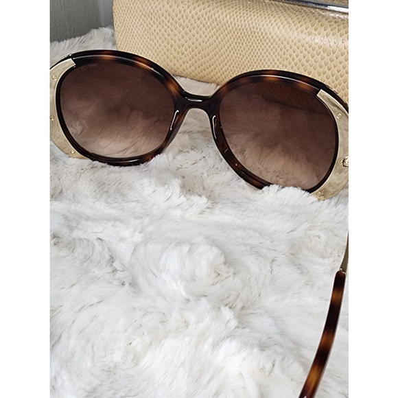 Jimmy Choo Women's Tortoise Millie/S Oversized Sunglasses - Picture 7 of 10